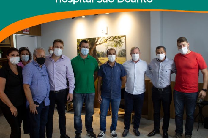 Deputado Federal Ricardo Guidi e Deputado Estadual Julio Garcia visitam o Hospital São Donato